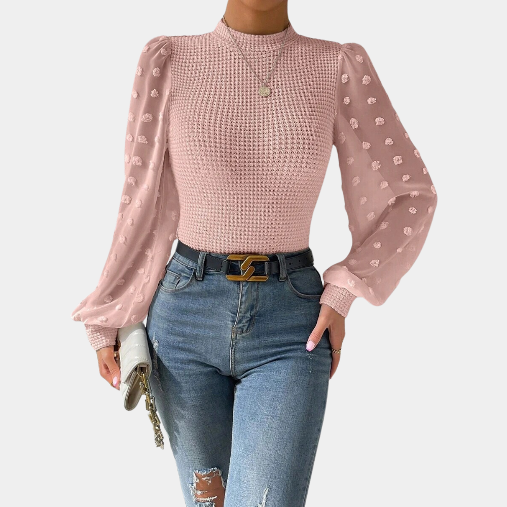 Tina® | Chic blouse for women with trendy puff sleeves