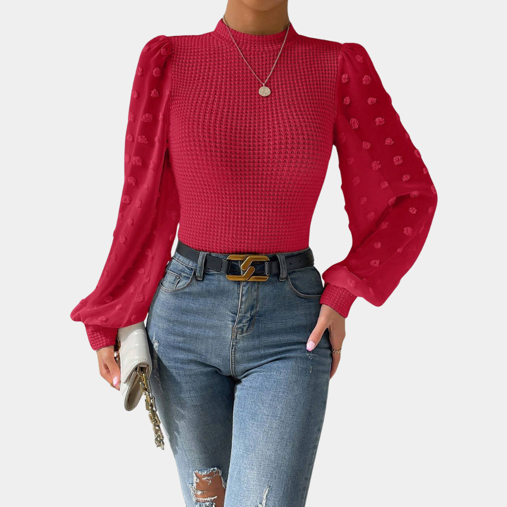 Tina® | Chic blouse for women with trendy puff sleeves