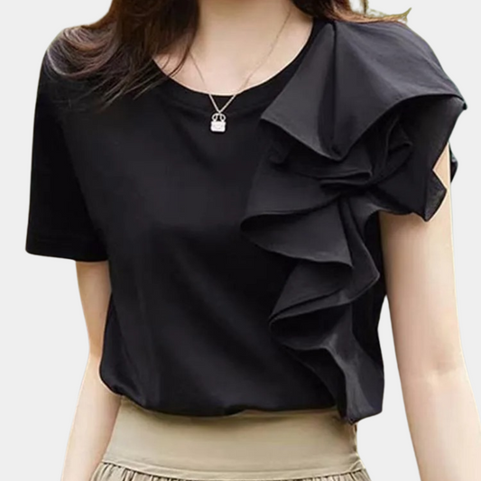 Amelia® | Elegant blouse for women with sophisticated ruffles