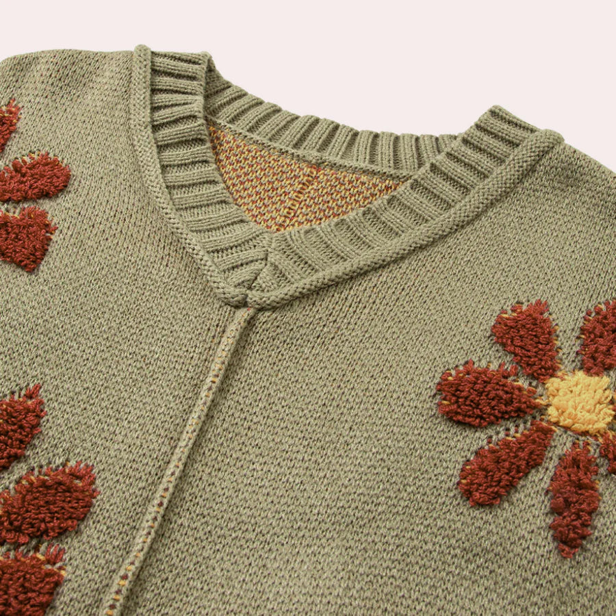 Ana Maria® | Women's knitted sweater with a floral pattern