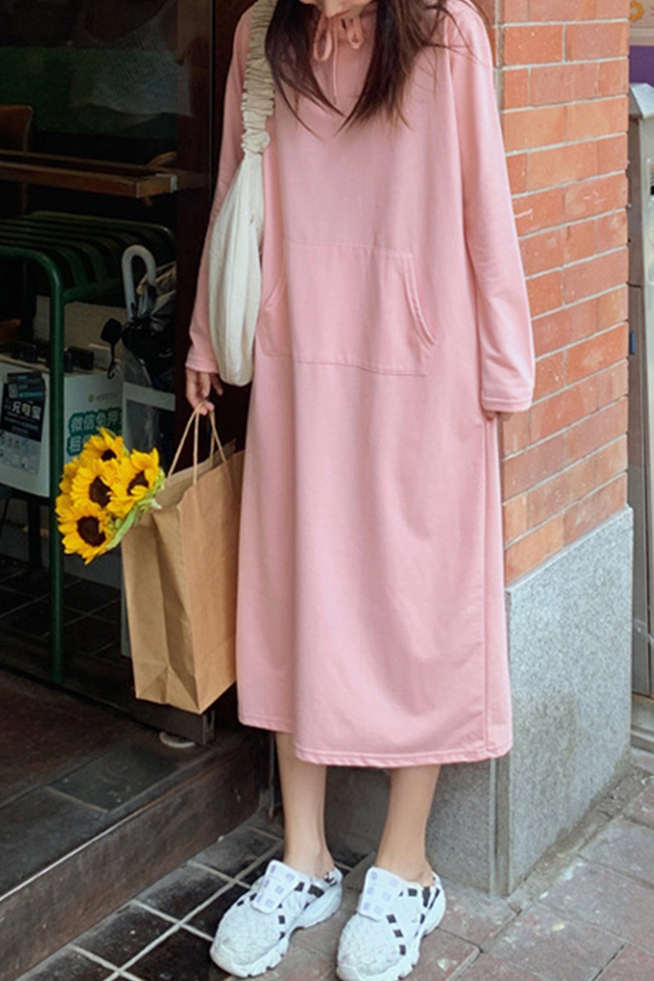 Yvonne® | Candy colored hooded dress