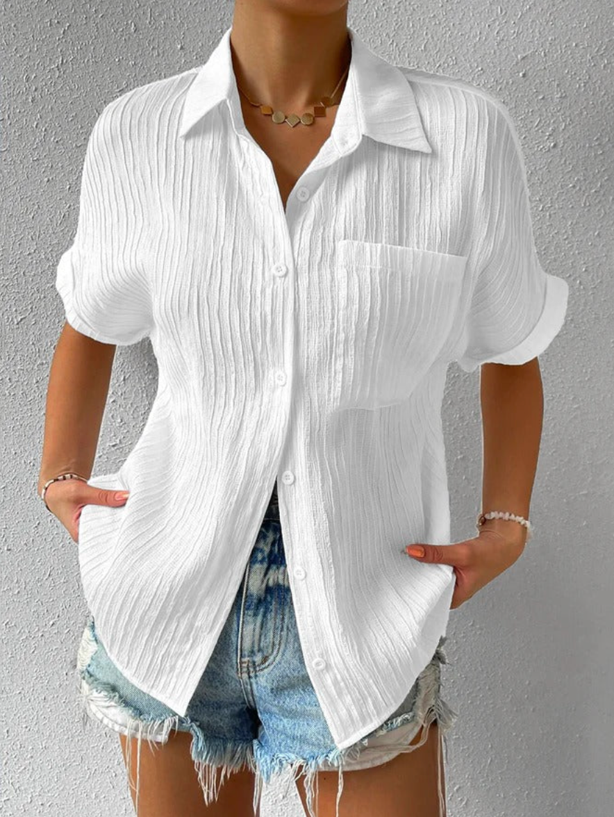 Talia® | Hazel loose casual shirt for summer