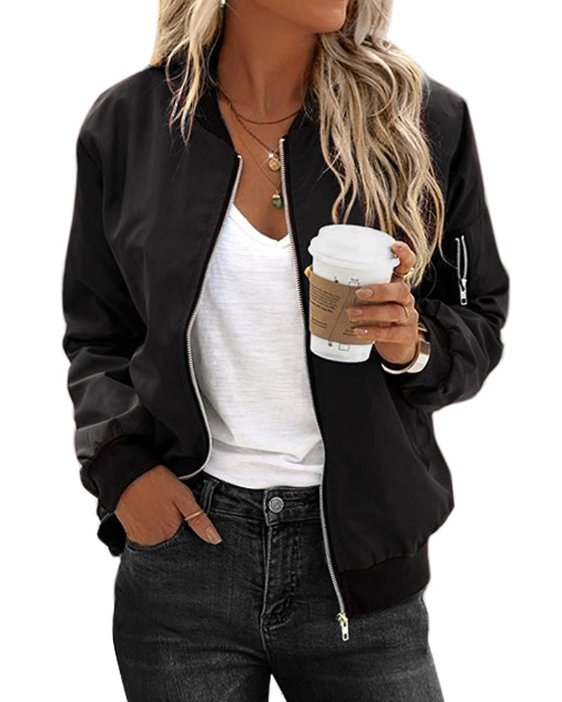 Adriana® | Classic bomber jacket for women