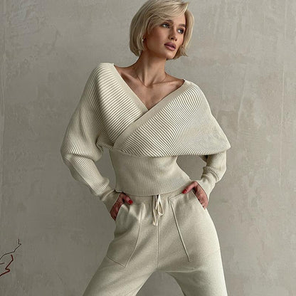 Wren® | Stylish off shoulder two piece knit set