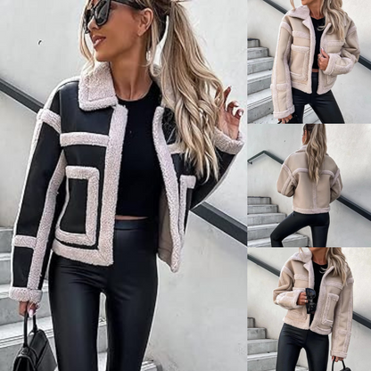 Aida® | Shearling biker jacket