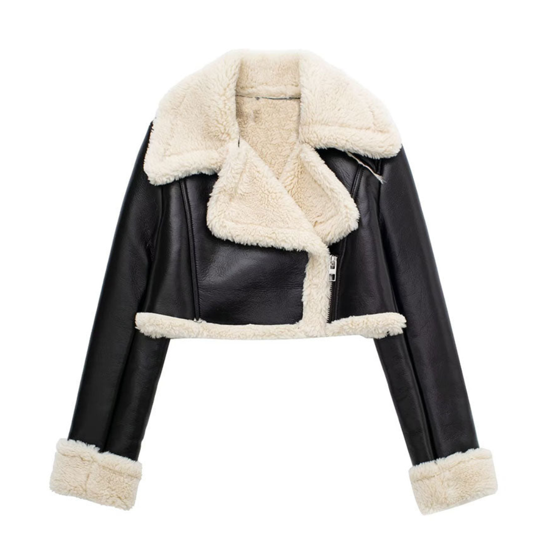 Zulema® | Short jacket with fur collar