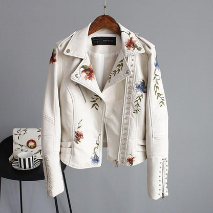 Vittoria® | Women's jacket with floral embroidery