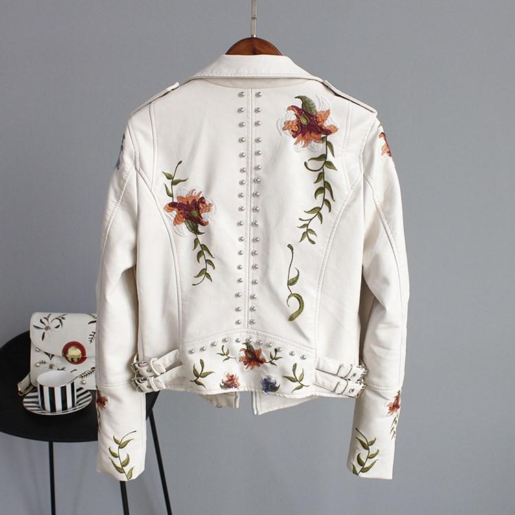 Vittoria® | Women's jacket with floral embroidery