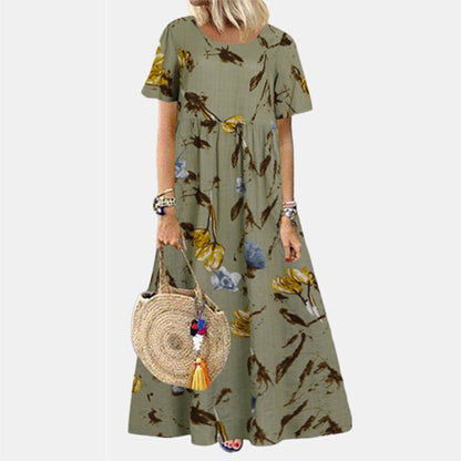 Zara® | Casual long dress with floral pattern