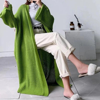 Paz® | Loosely knitted long cardigan for women in autumn/winter