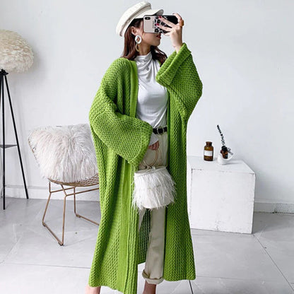 Paz® | Loosely knitted long cardigan for women in autumn/winter