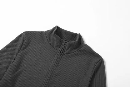 Nadia® | Turtleneck sweater with long sleeves and zip fastening