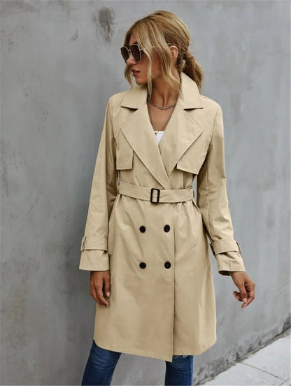 Nadia® | Elegant, comfortable trench coat with a lapel collar