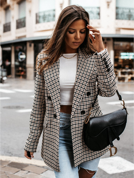 Wanda® | Stylish checked blazer