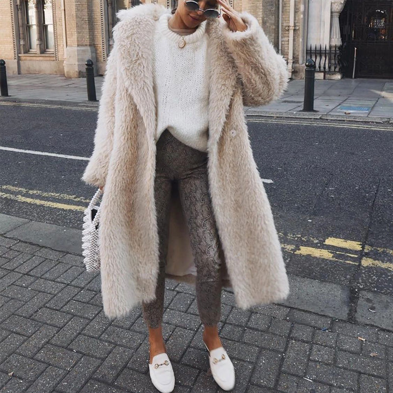 Adriana® | Long teddy coat