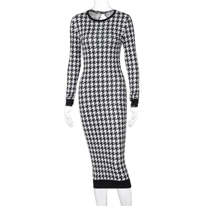 Octavia® | Houndstooth midi dress