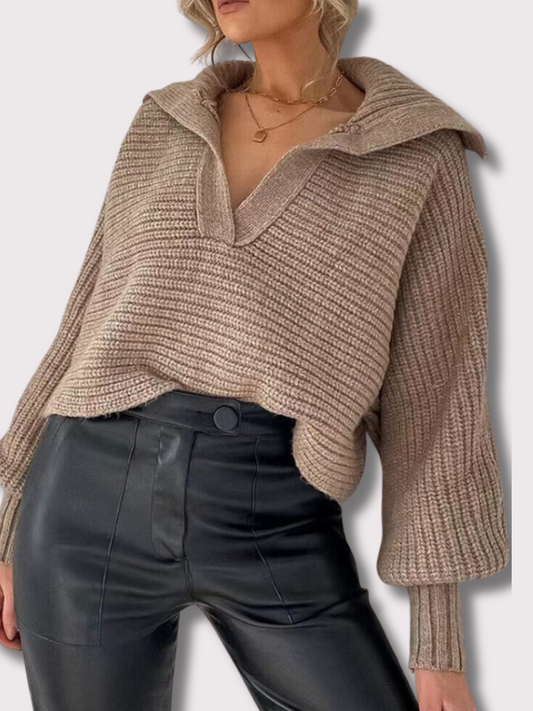 Yasmine® | Cozy knitted sweater for cold days