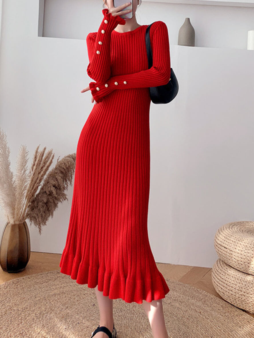 Vespera® | Elegant knitted dress