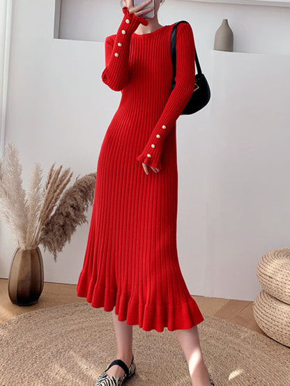 Vespera® | Elegant knitted dress