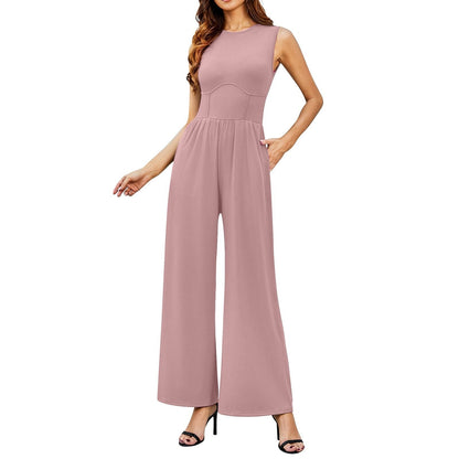 Soledad® | Elegant, sleeveless, wide jumpsuit for women