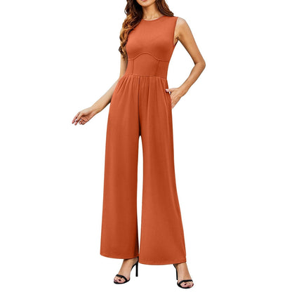 Soledad® | Elegant, sleeveless, wide jumpsuit for women