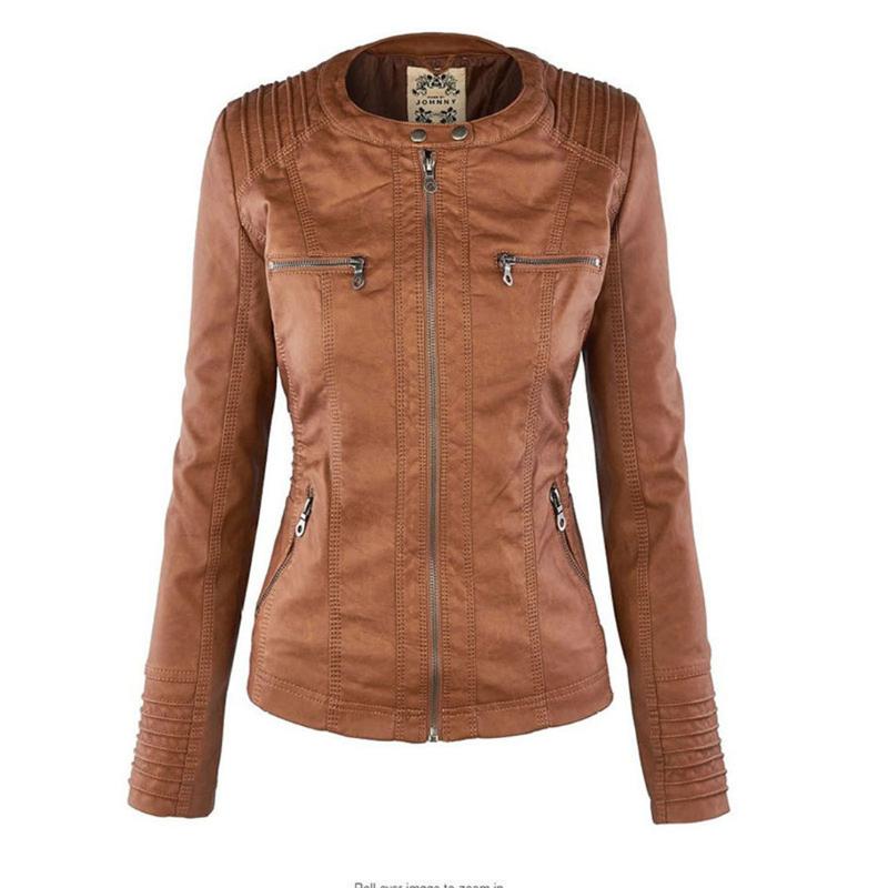 Tatiana® | Leather jacket with hood