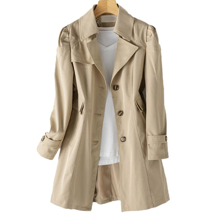 Nadia® | Long waterproof trench coat for women