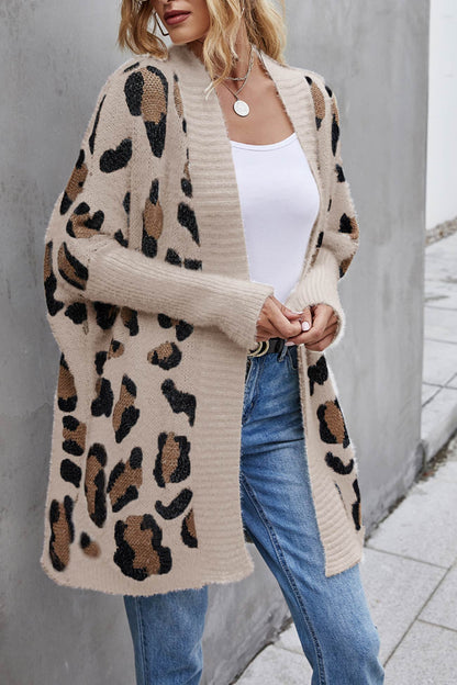 Ana® | Open front leopard print cardigan