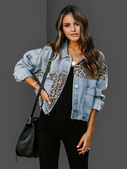 Tamara® | Leopard print denim jacket