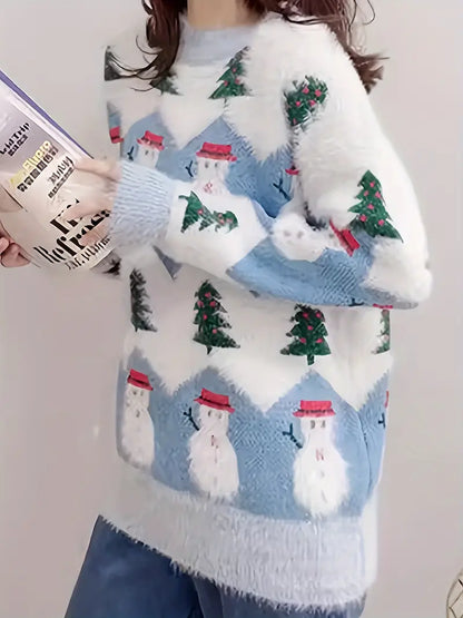 Andrea® | Cute snowman Christmas sweater