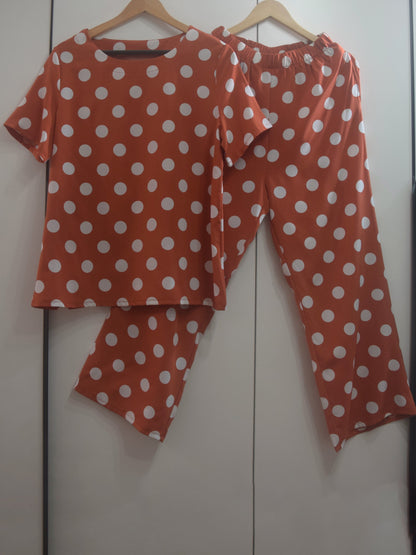 Sydney® | Polka dot shirt and pants set