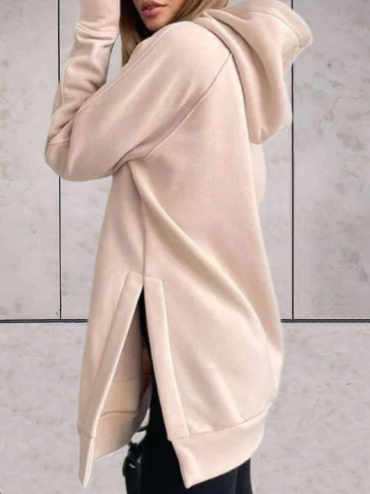 Tatiana® | Easy to wear oversized sweatshirt with hood, side slits and loose pockets