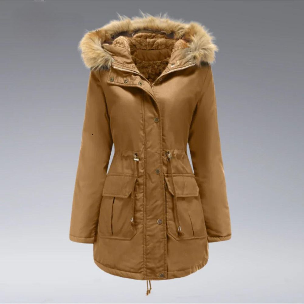 Penélope® | Cozy winter coat for women with hood and front pockets