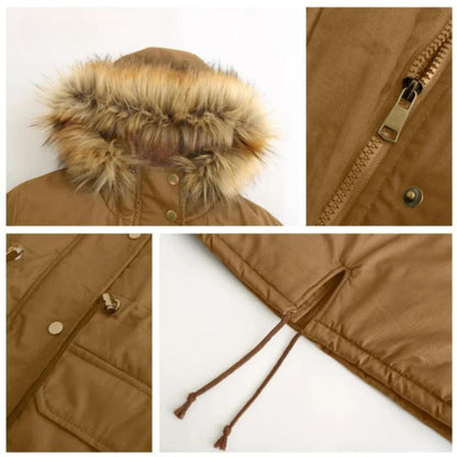 Penélope® | Cozy winter coat for women with hood and front pockets