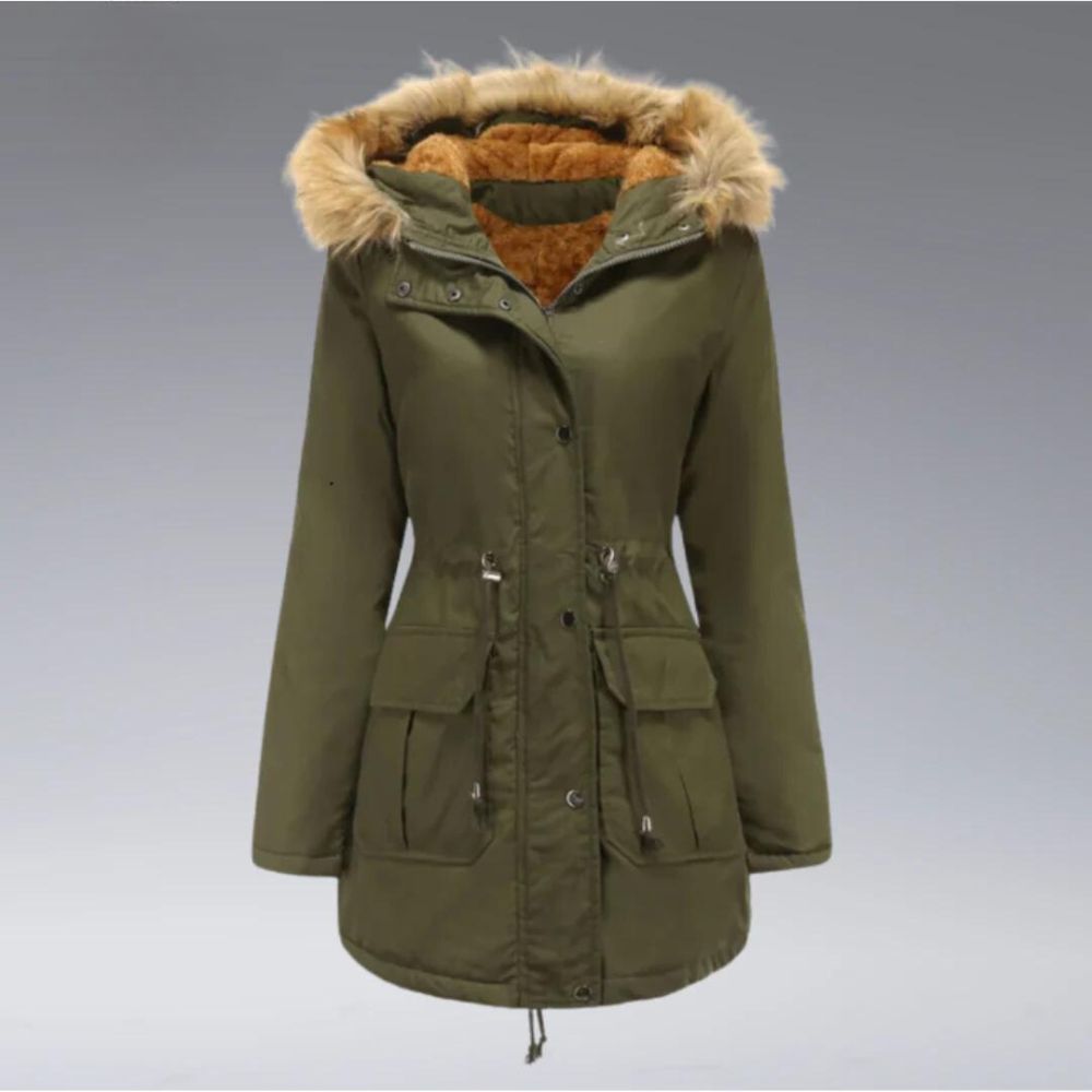 Penélope® | Cozy winter coat for women with hood and front pockets