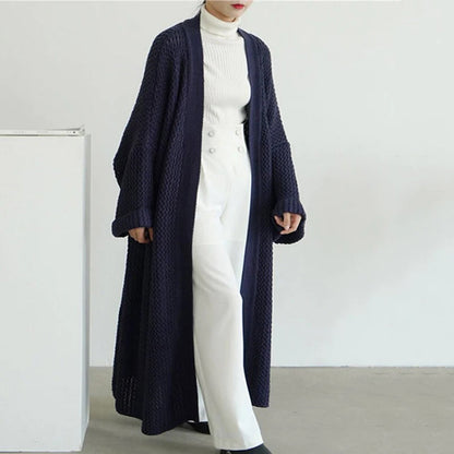 Paz® | Loosely knitted long cardigan for women in autumn/winter