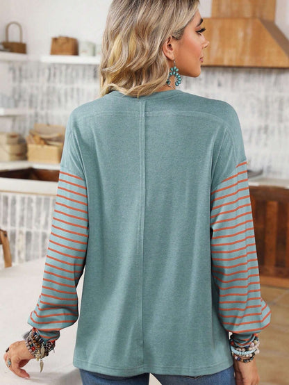 Wanda® | Casual tunic with lantern sleeves autumn spring