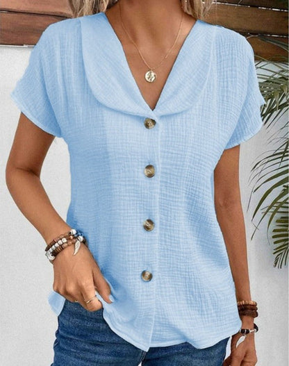 Nadia® | Women's V-neck blouse