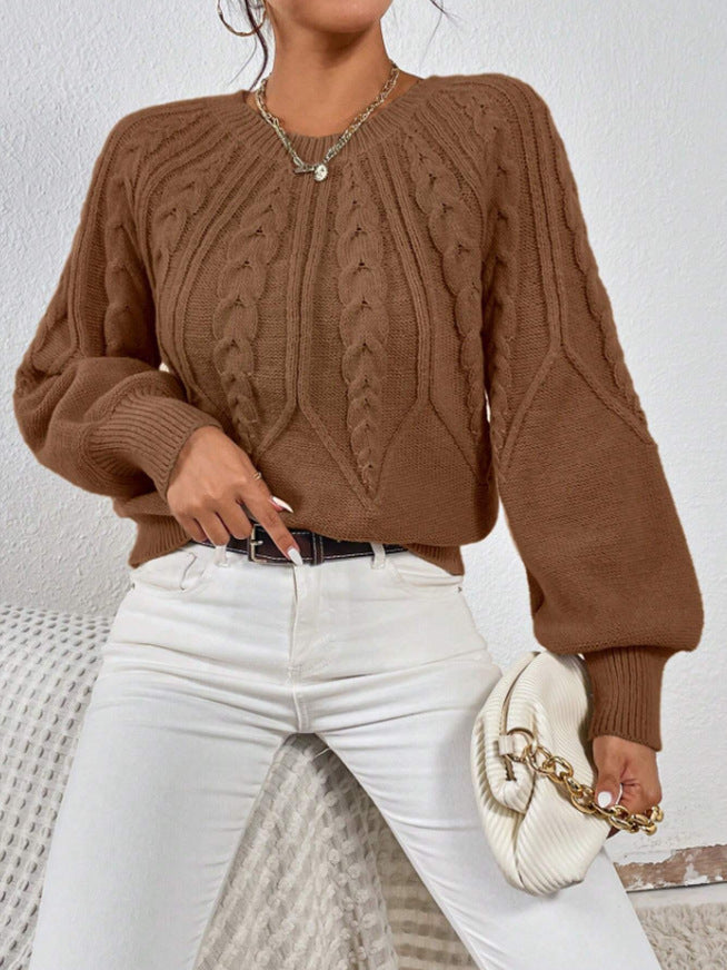 Allison® | Scandinavian twisted knit sweater