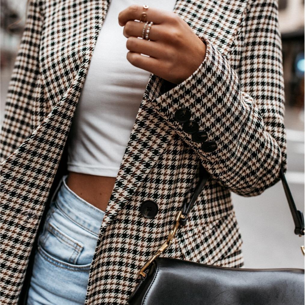 Wanda® | Stylish checked blazer