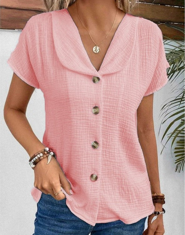 Nadia® | Women's V-neck blouse