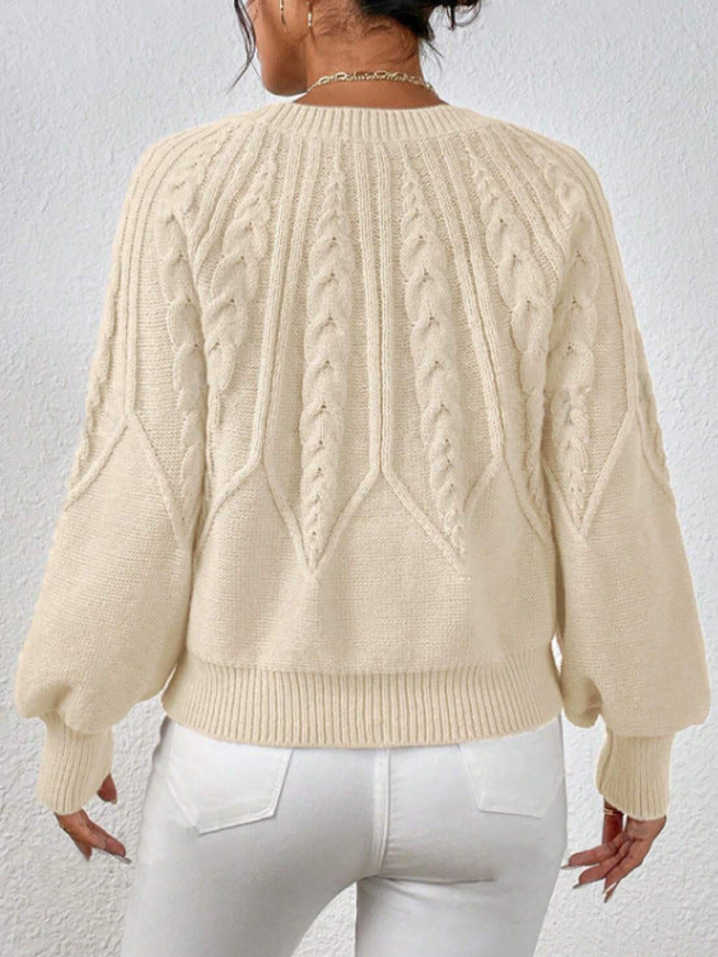 Allison® | Scandinavian twisted knit sweater