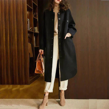 Silvana® | Elegant trench coat with button placket