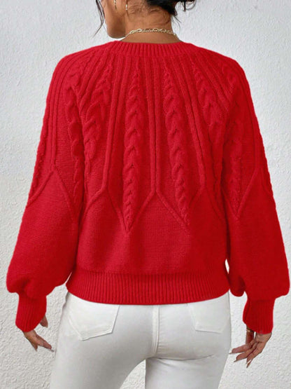 Allison® | Scandinavian twisted knit sweater