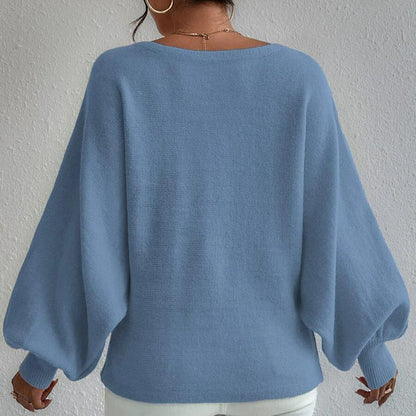 Waleska® | Oversized knitted sweater with a wave pattern