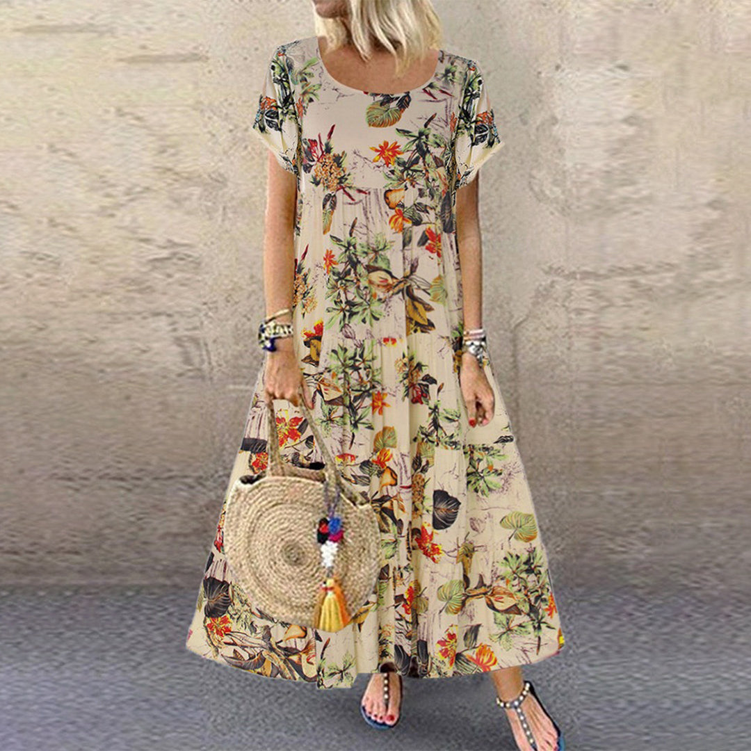 Zara® | Casual long dress with floral pattern