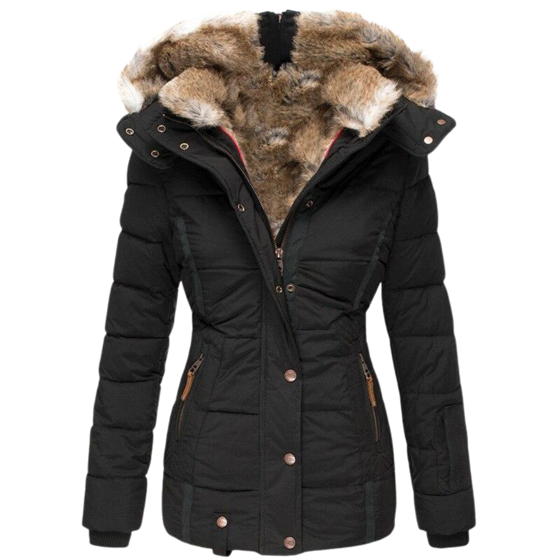 Tamar® | Elysia Casual fur coat with hood