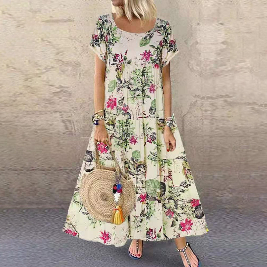 Zara® | Casual long dress with floral pattern