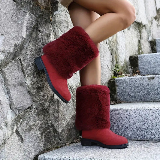 Waleska® | Women's Boots, Winter Faux Fur Warm Snow Boots