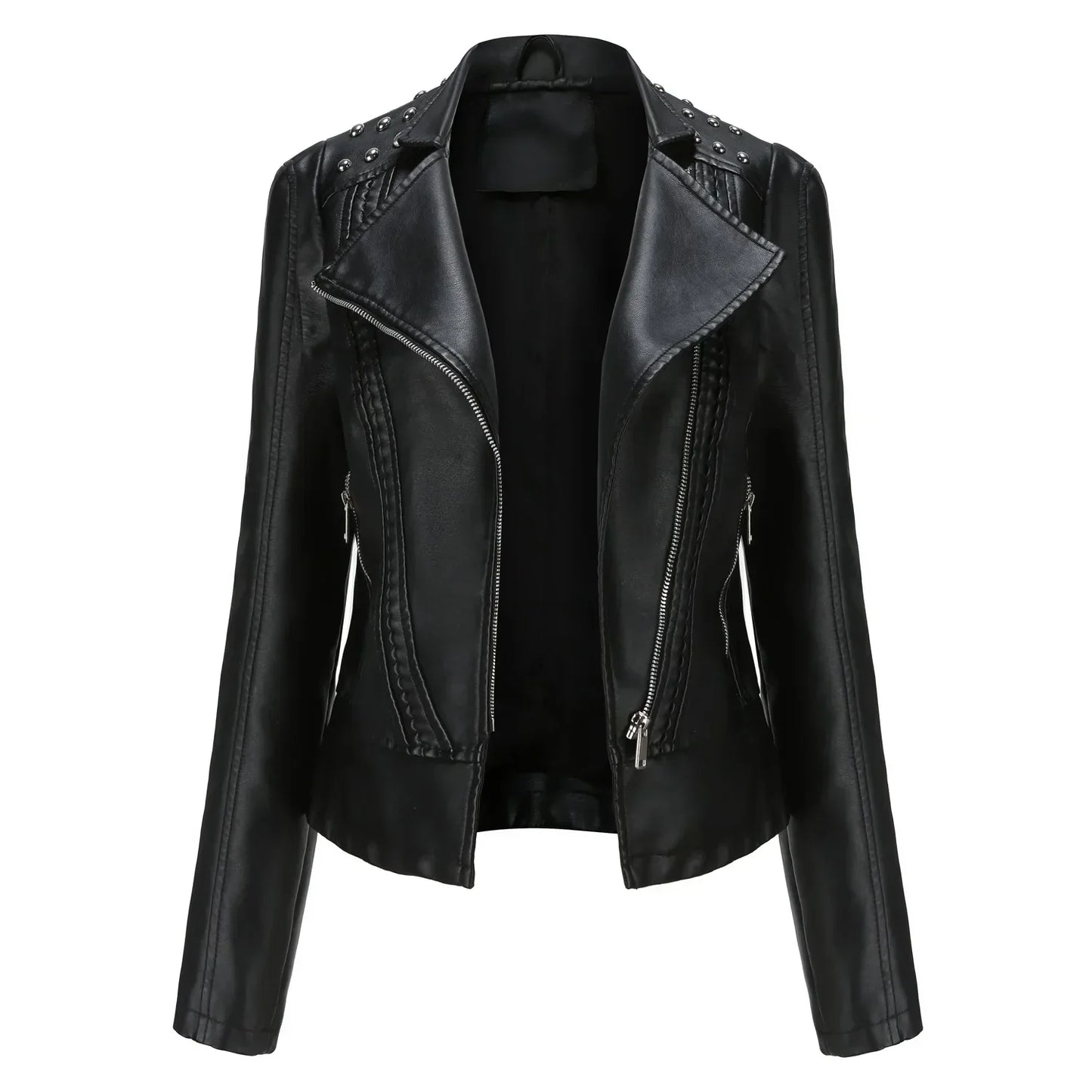 Teodora® | Stylish slim leather jacket